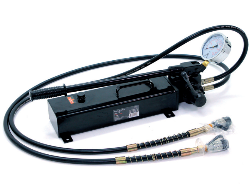 11237 - 1000 Bar Kare Tip Çift Etkili Hidrolik El Pompası  - 1