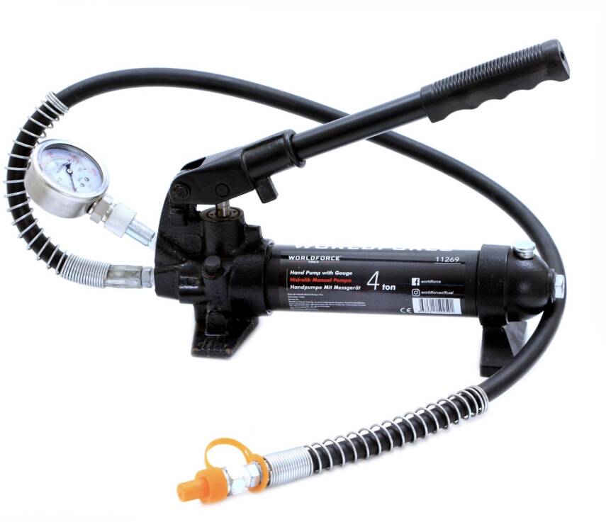 11269-Hidrolik Manuel Pompa Basınç Göstergeli  - 1