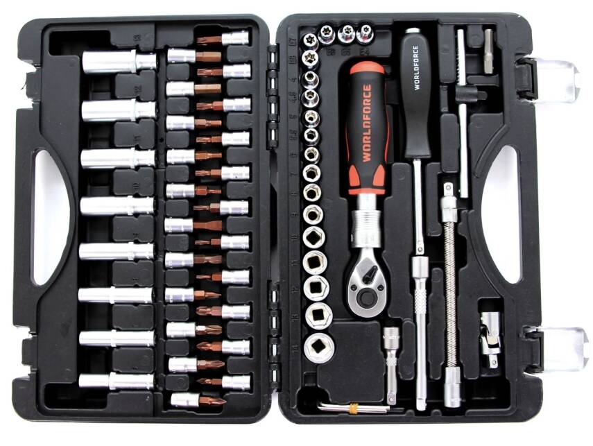 11504-Lokma Takımı 60 Parça S-Ultra 1/4'' Uzatmalı Cırcır - 1