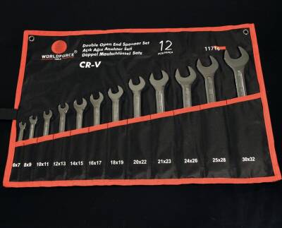 11716-Açık Ağız Anahtar Seti 12 Parça (6x7-30x32mm)