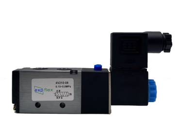 4V210-08 5/2 1/8"-1/4"-3/8"-1/2" Tek Bobin Solenoid Valf