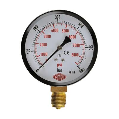 Çap 100 1,6 SKL  Kuru Alttan Bağlantılı Manometre