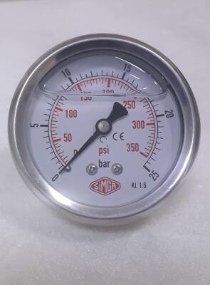 Çap 63 1,6 SKL Gliserinli Arkadan Bağlantılı Manometre (1)