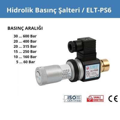 Hidrolik Basınç Şalteri ELT-PS6 NO/NC 1/4" KONTRA
